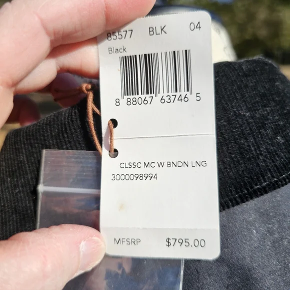 Coach, Stylish Black Belted Rain Coat, NWT, Size 4 - Picture 11 of 17